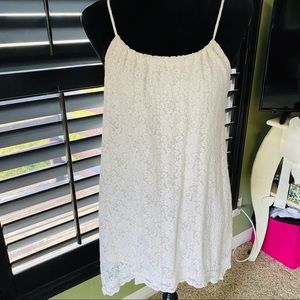 Torrid lace shark bite tank in ivory
